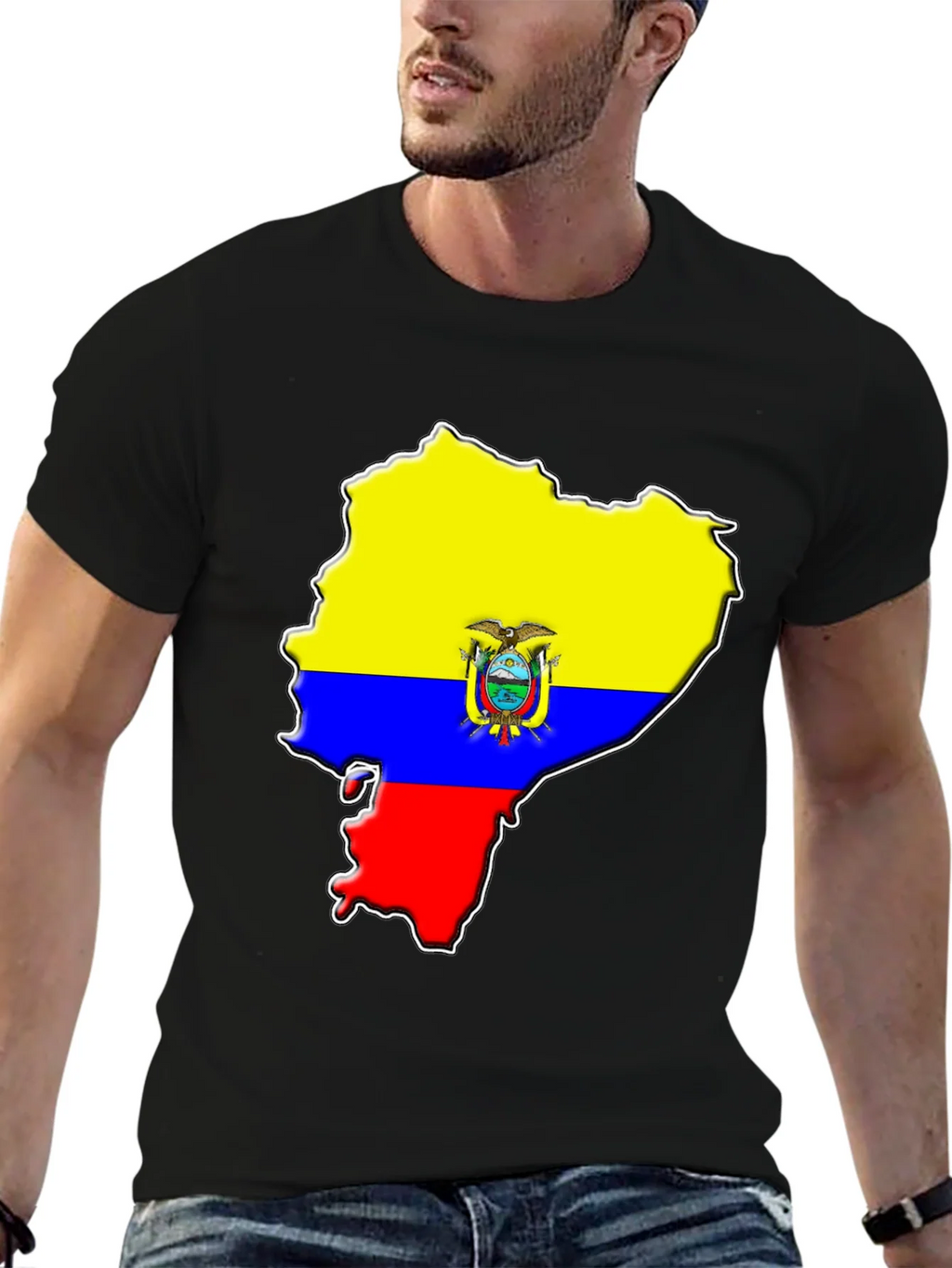 Ecuador Flag Map Graphic T-Shirt product image 9