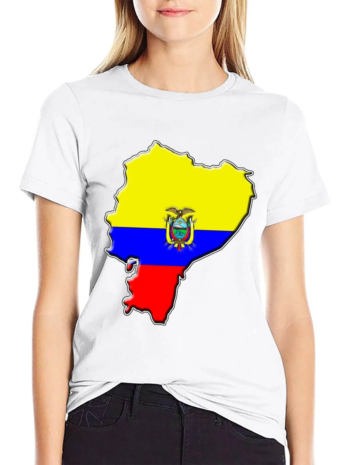 Ecuador Flag Map Graphic T-Shirt product image 11