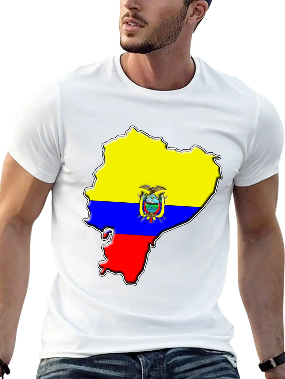 Ecuador Flag Map Graphic T-Shirt product image 4