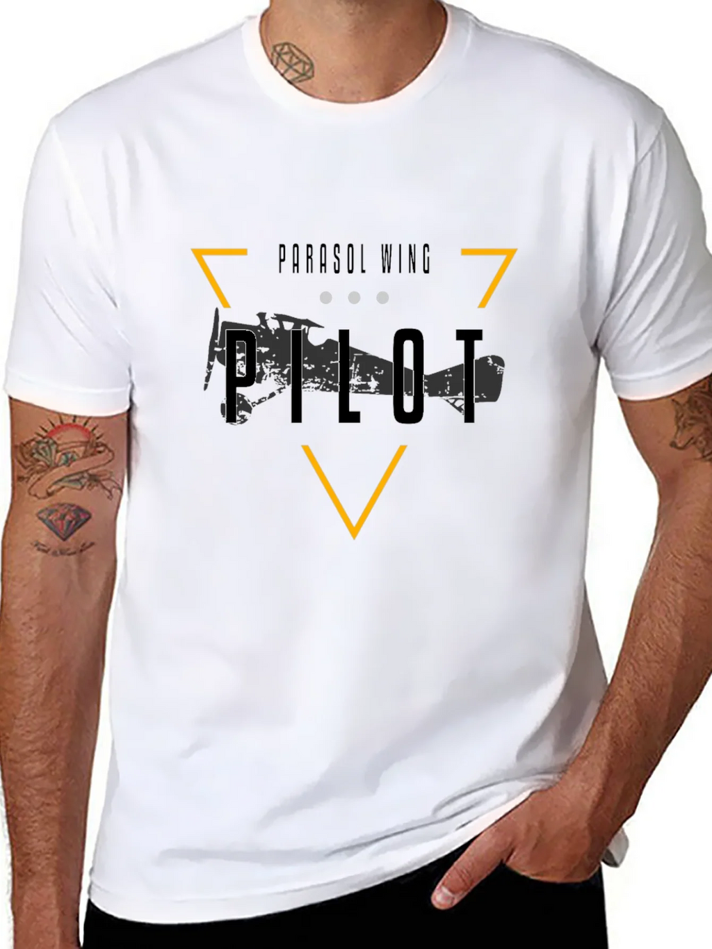 Parasol Wing Pilot T-Shirt - Aviation Inspired Design product image 10