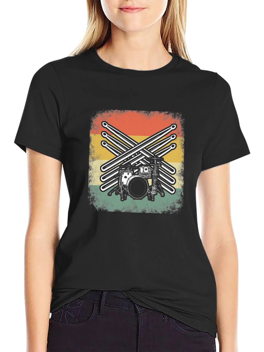 Vintage Drum Kit Graphic Tee product image 5
