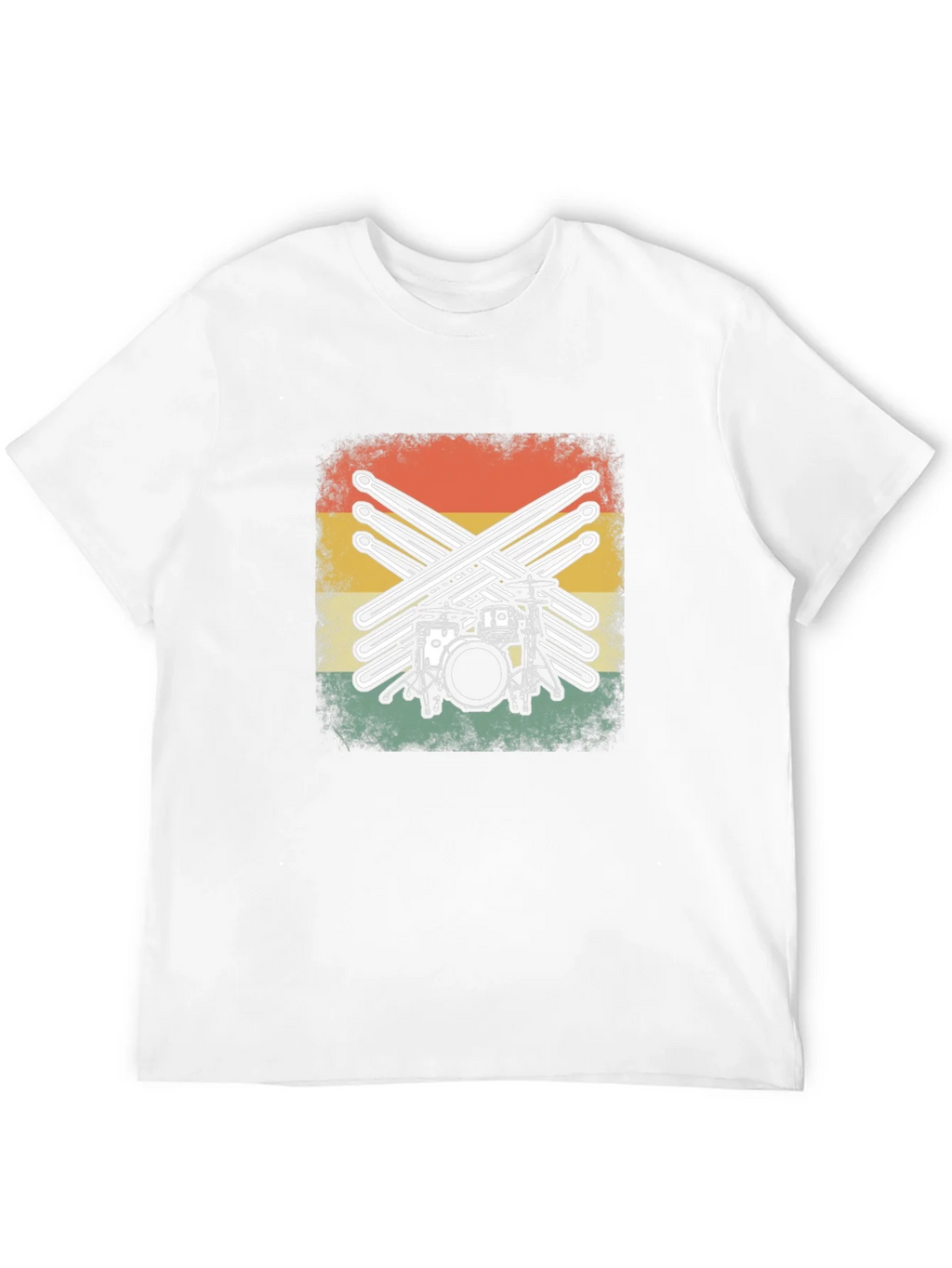 Vintage Drum Kit Graphic Tee product image 3