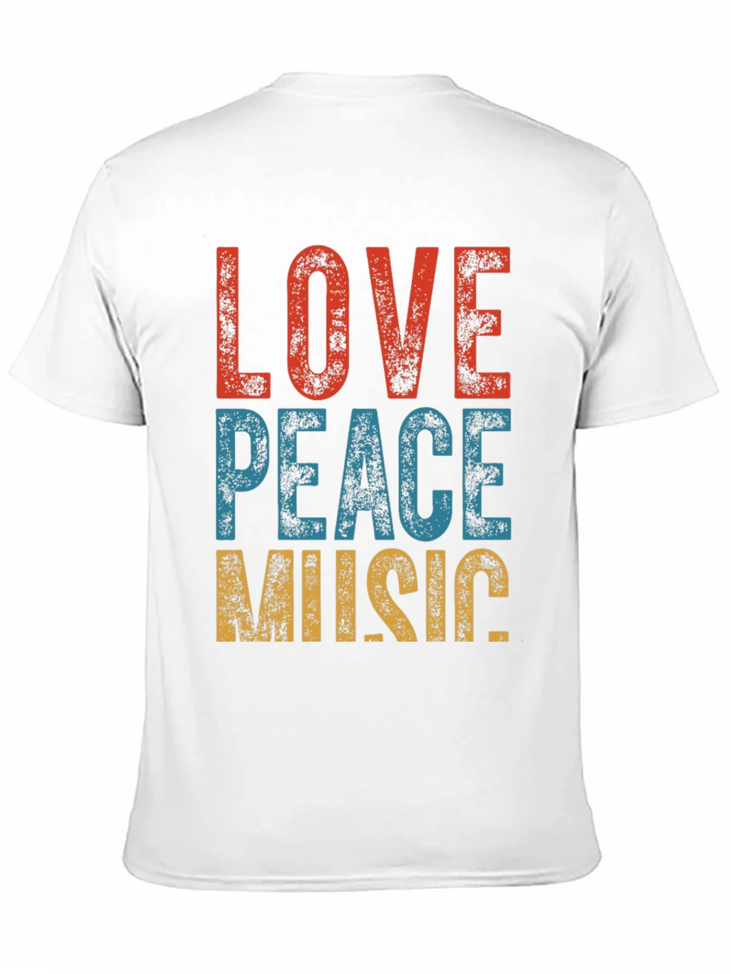Retro Love Peace Music Graphic Tee product image 2