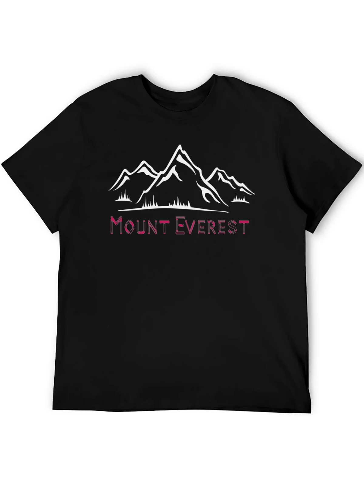 Mount Everest Graphic Tee - Black Cotton T-Shirt product image 8