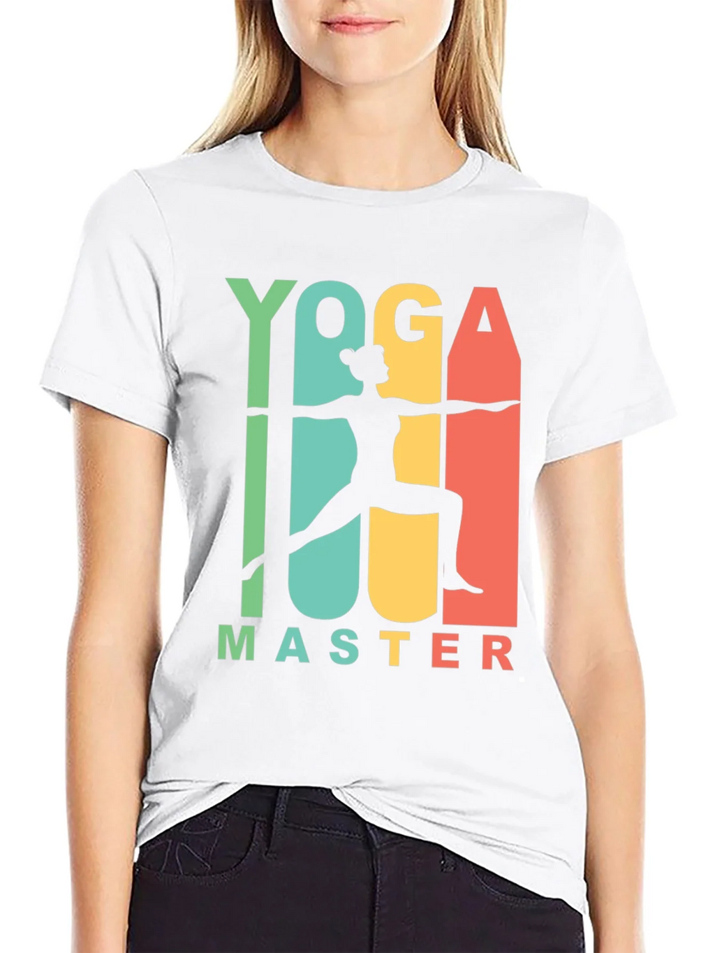 Yoga Master Graphic Tee - Black Cotton T-Shirt product image 11