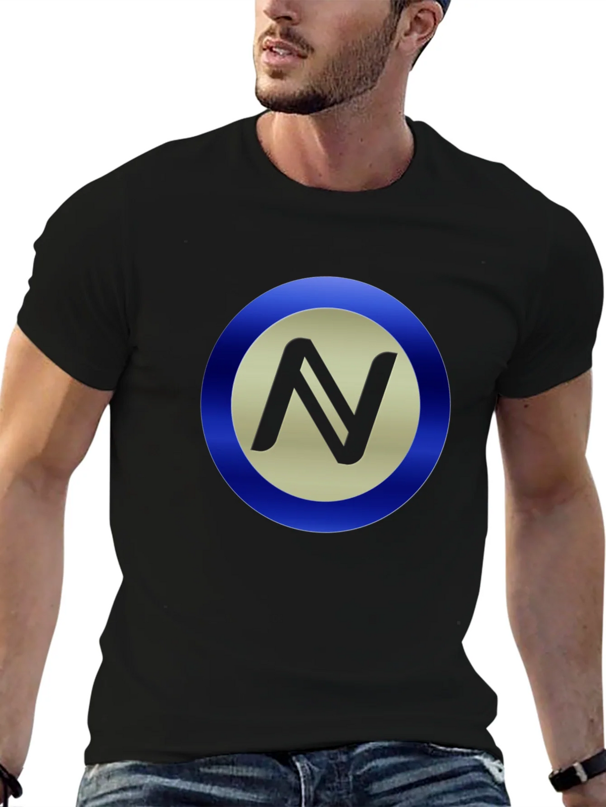 Stylish Black T-Shirt with Circle N Logo product image 9