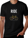 Ride Bicycle Graphic Tee - Stylish Black T-Shirt product image 1