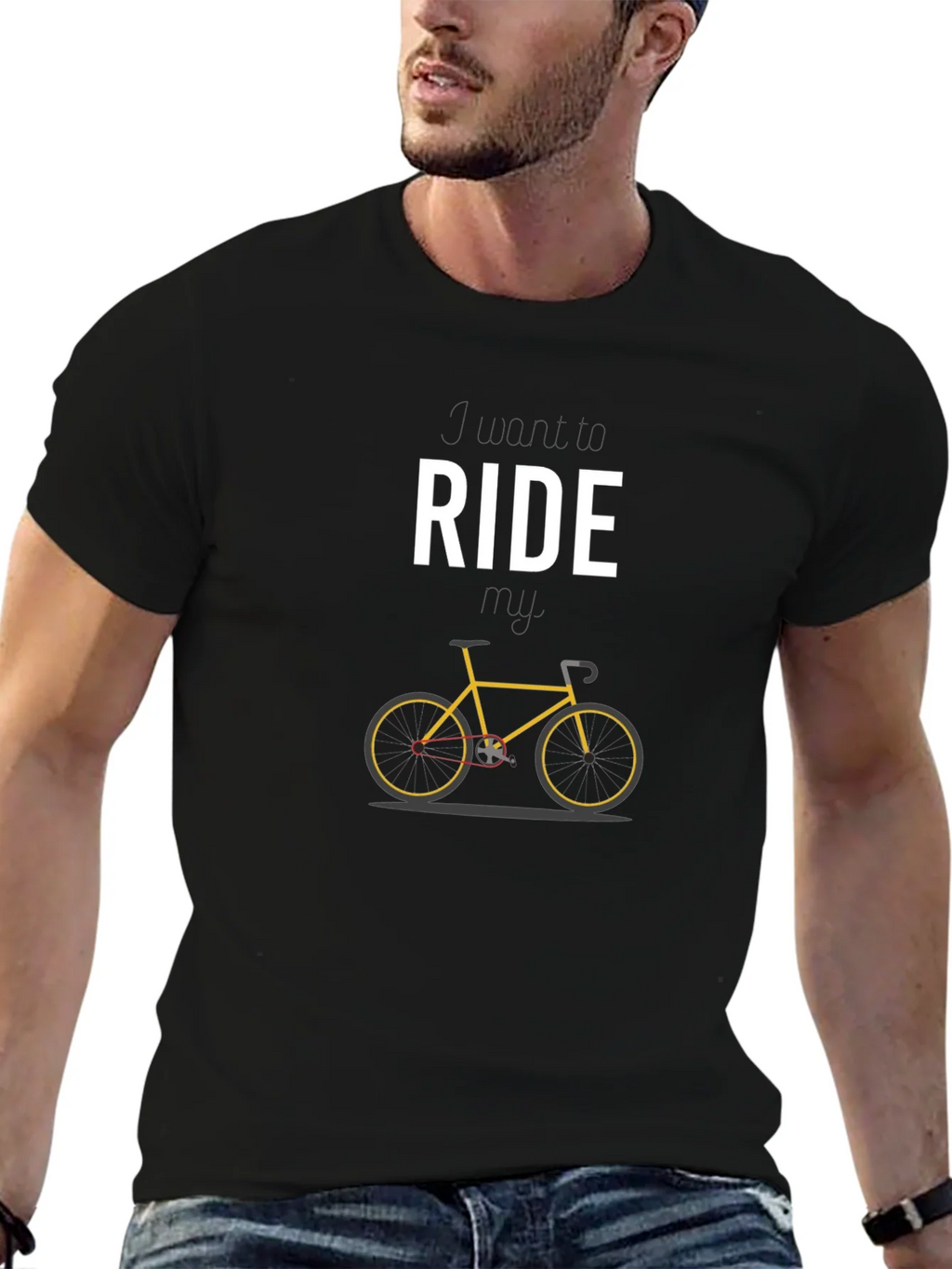 Ride Bicycle Graphic Tee - Stylish Black T-Shirt product image 9