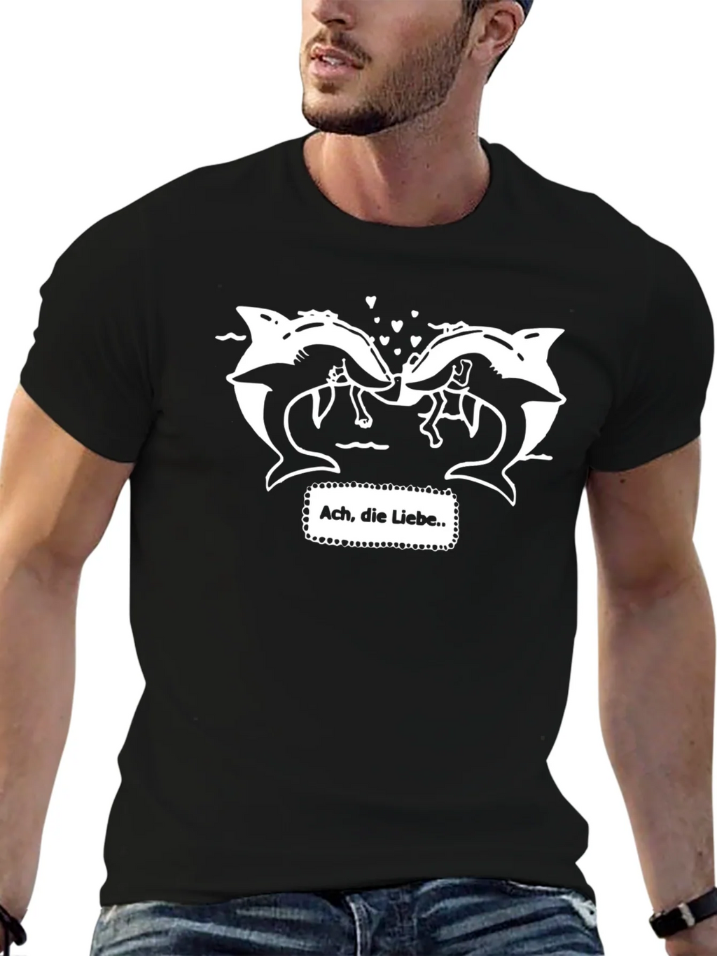 Dolphin Love T-Shirt - Ach die Liebe product image 9