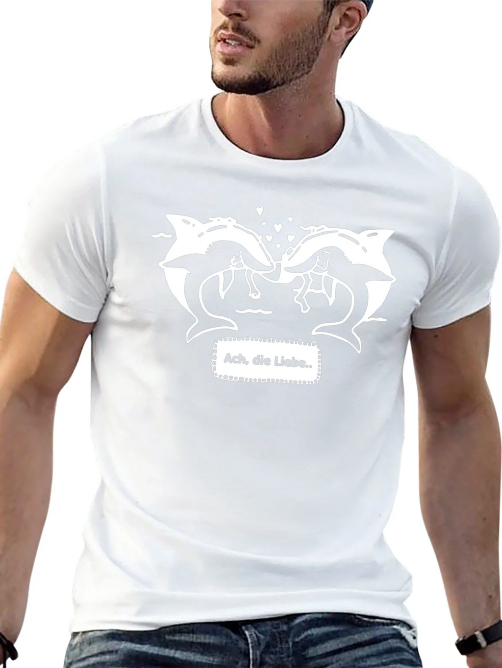 Dolphin Love T-Shirt - Ach die Liebe product image 4