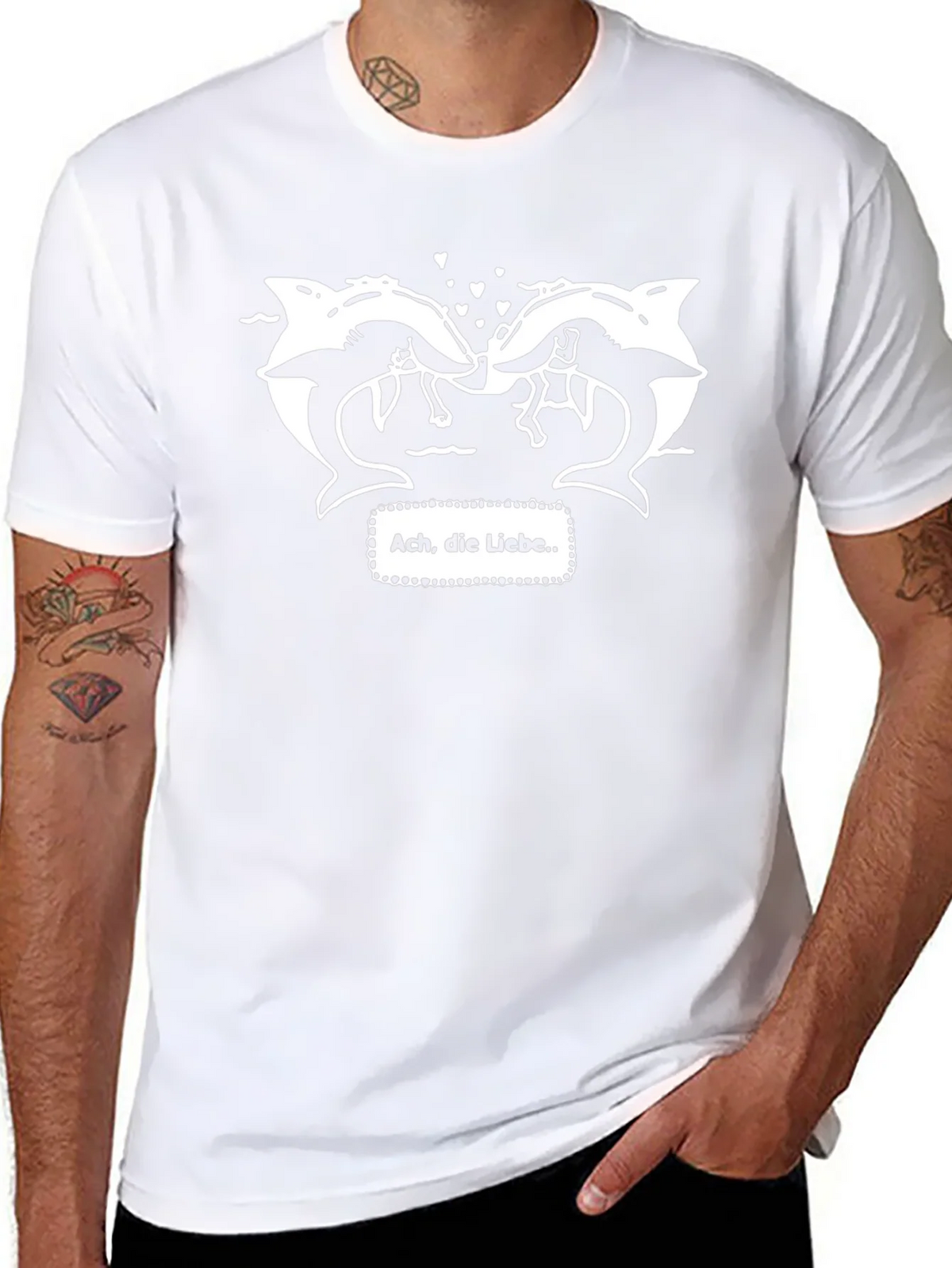 Dolphin Love T-Shirt - Ach die Liebe product image 10