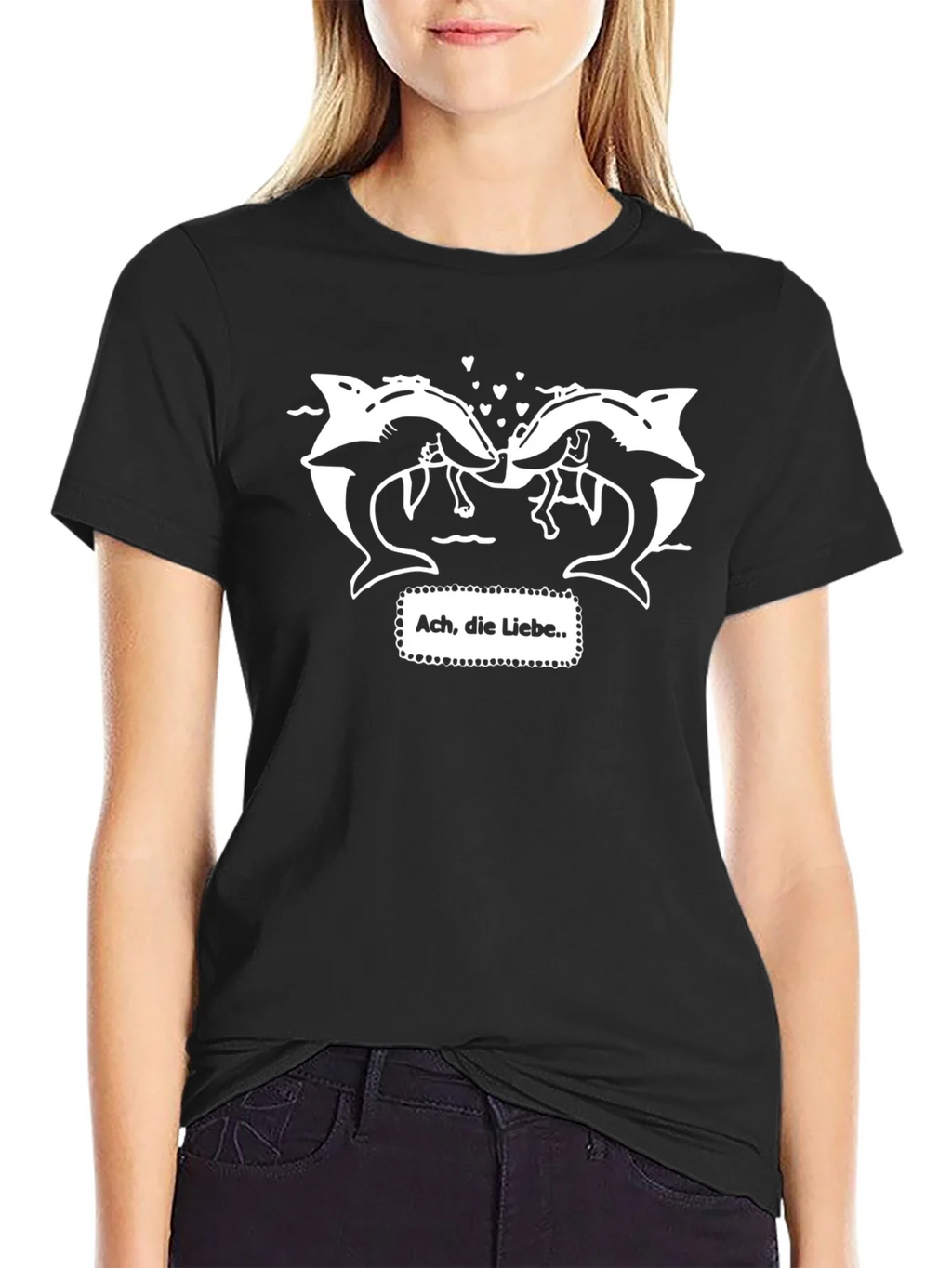 Dolphin Love T-Shirt - Ach die Liebe product image 5