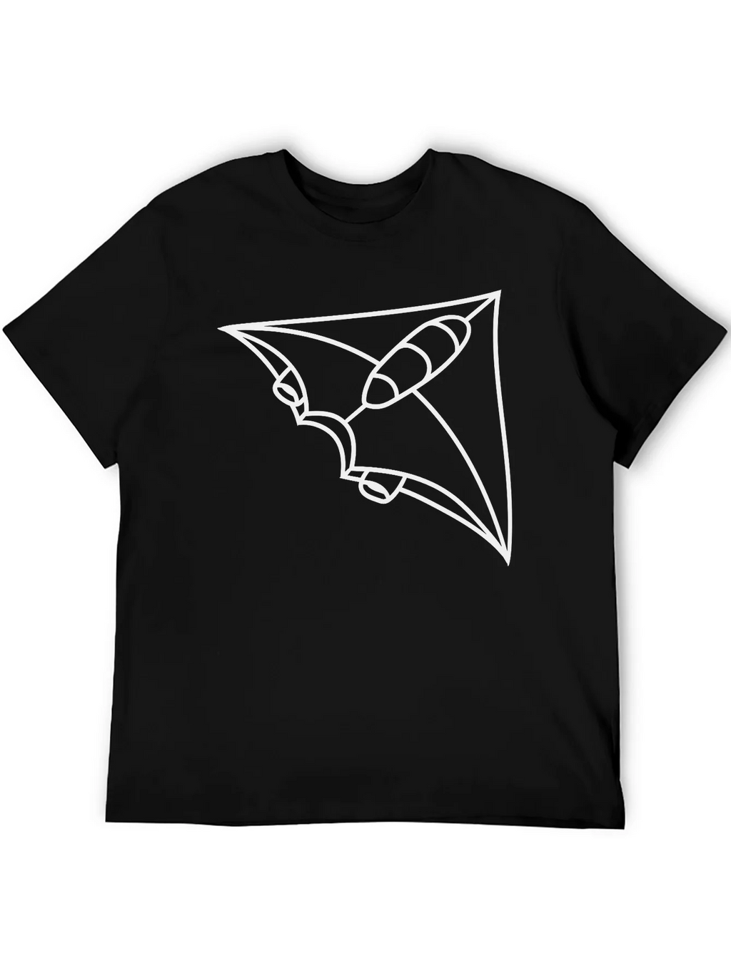 Abstract Spacecraft Black T-Shirt product image 8