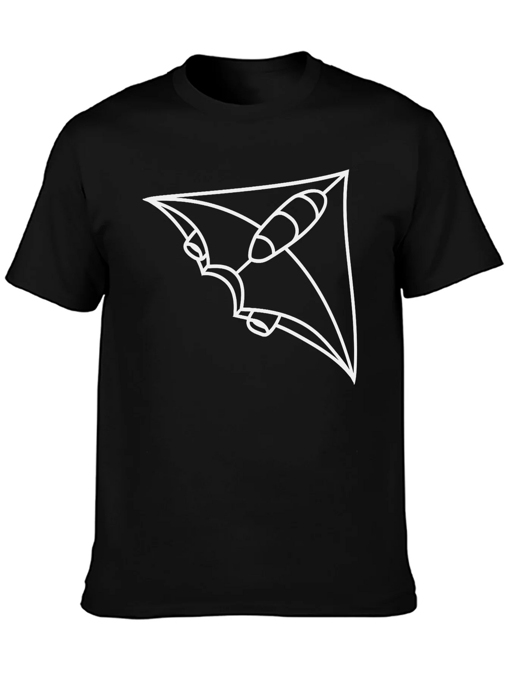 Abstract Spacecraft Black T-Shirt product image 6