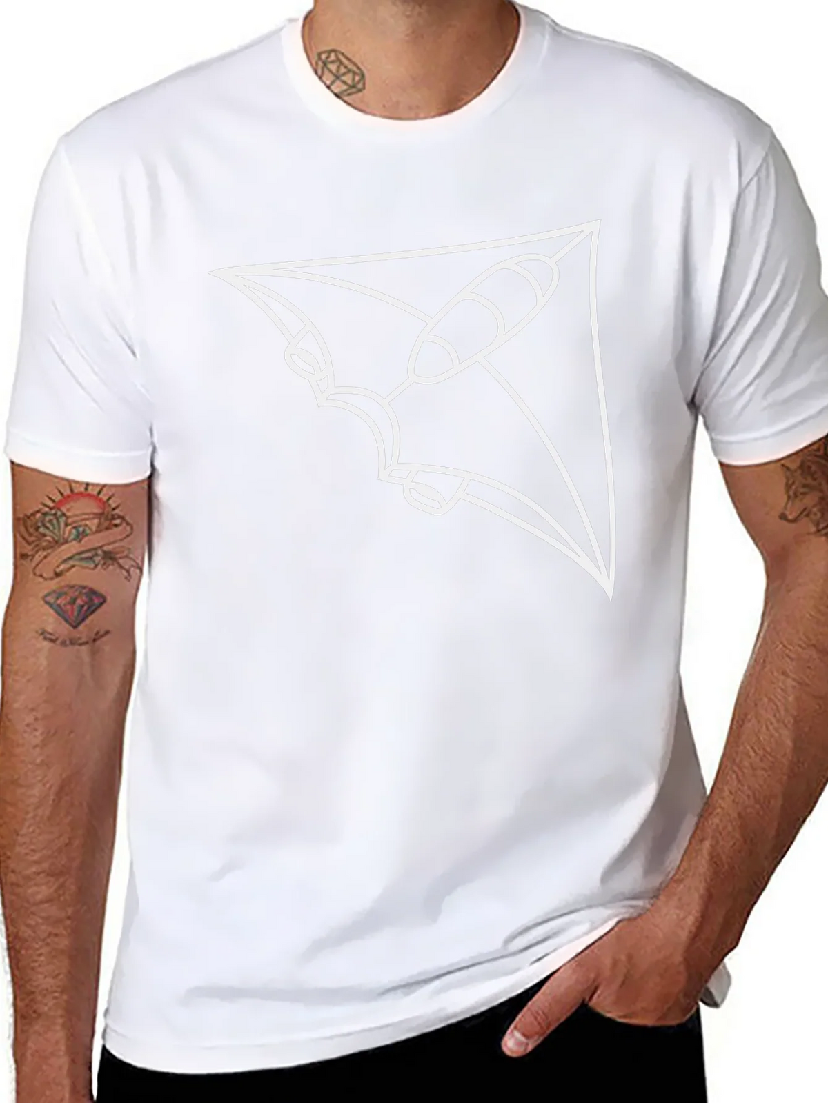 Abstract Spacecraft Black T-Shirt product image 10
