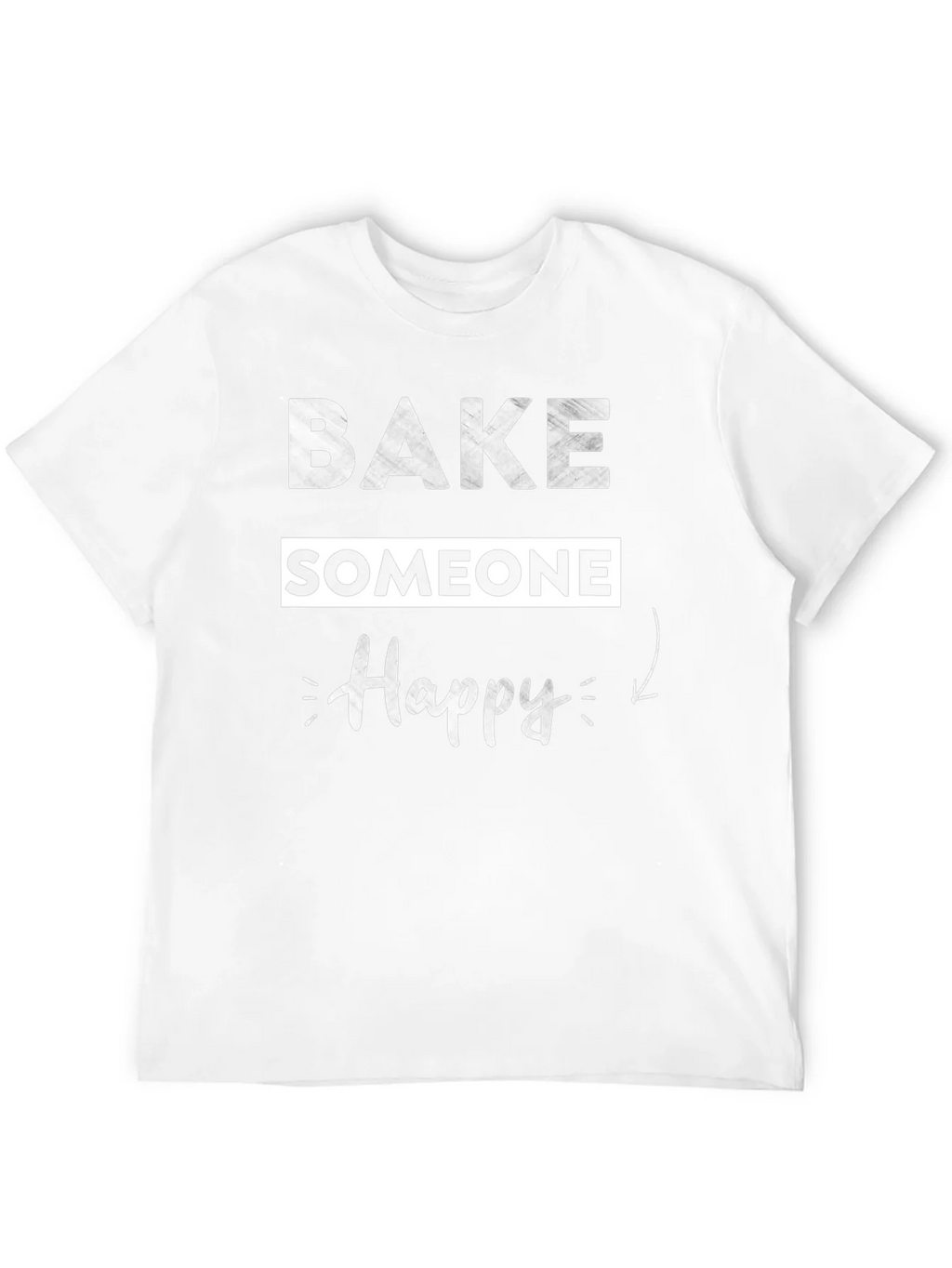 Bake Someone Happy Graphic T-Shirt - Black product image 3