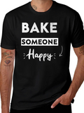 Bake Someone Happy Graphic T-Shirt - Black product image 1