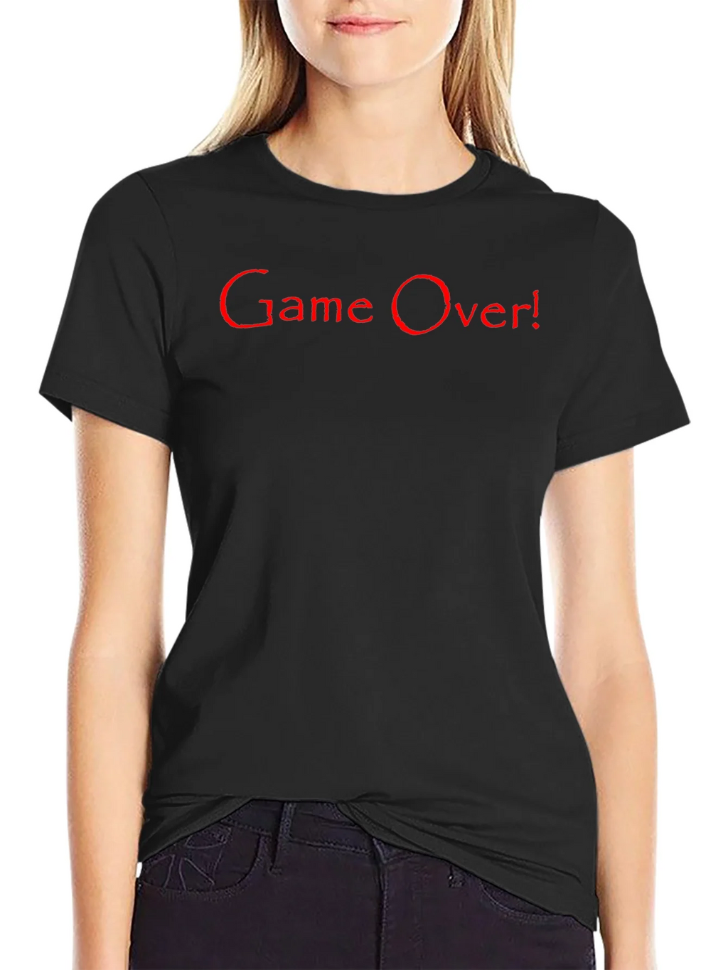 Game Over! Graphic Tee - Black Cotton T-Shirt product image 5
