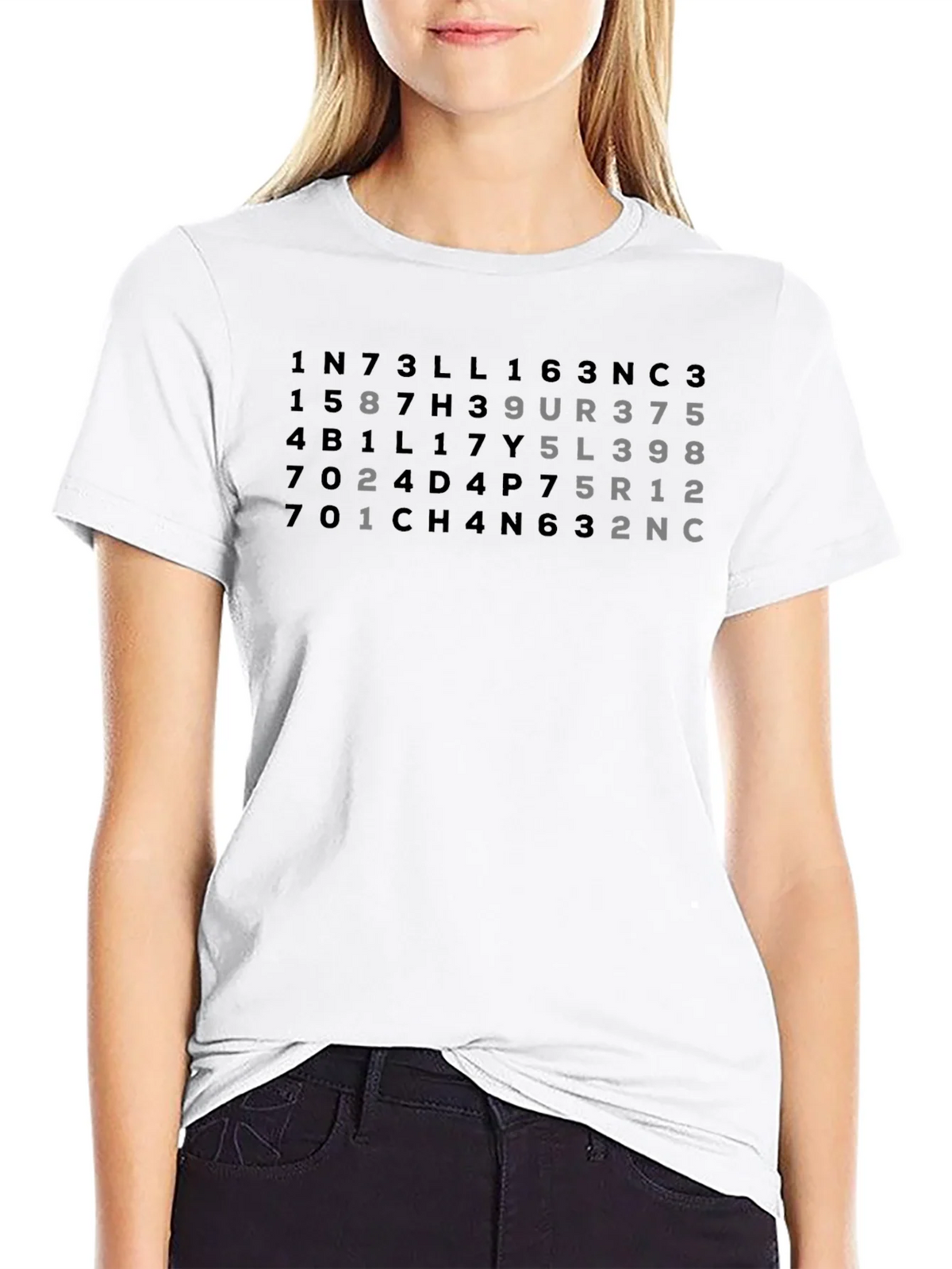 Intelligent Numbers T-Shirt - Black Tee product image 11