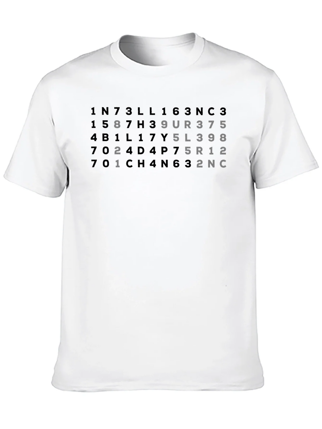 Intelligent Numbers T-Shirt - Black Tee product image 12