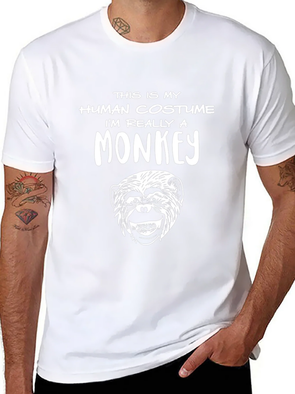 Human Costume Monkey Graphic Tee product image 10