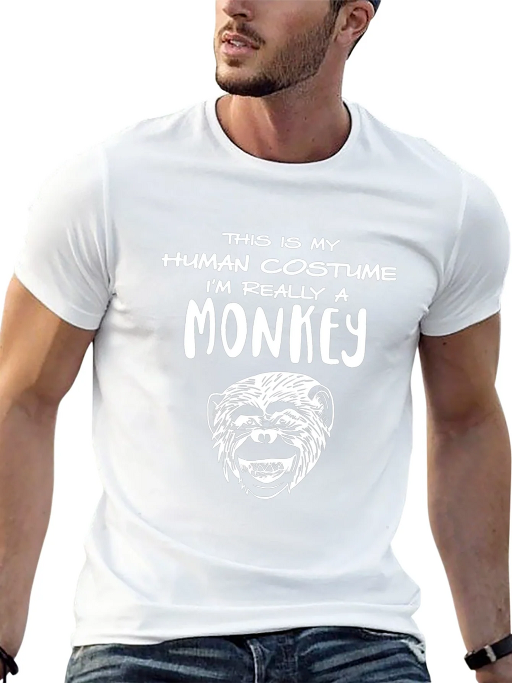 Human Costume Monkey Graphic Tee product image 4