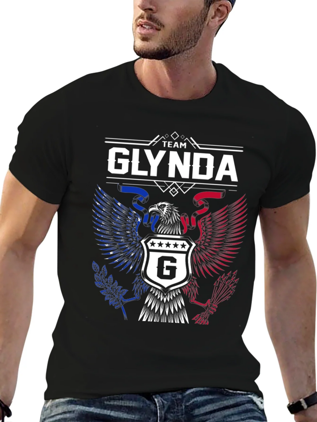 Team Glynda Patriotic Eagle T-Shirt product image 9