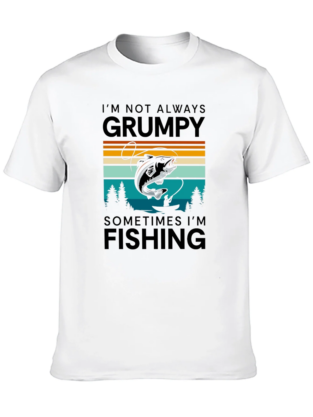 Grumpy Fishing Graphic T-Shirt product image 12