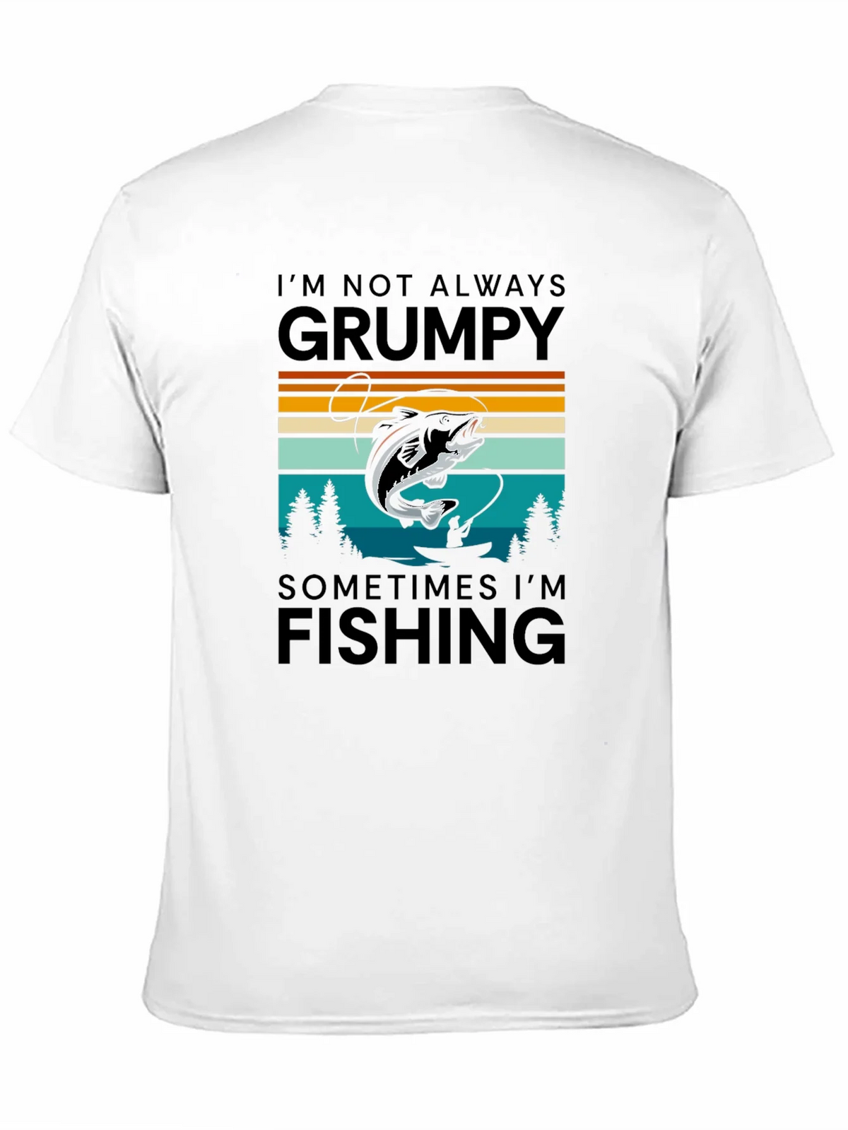 Grumpy Fishing Graphic T-Shirt product image 2