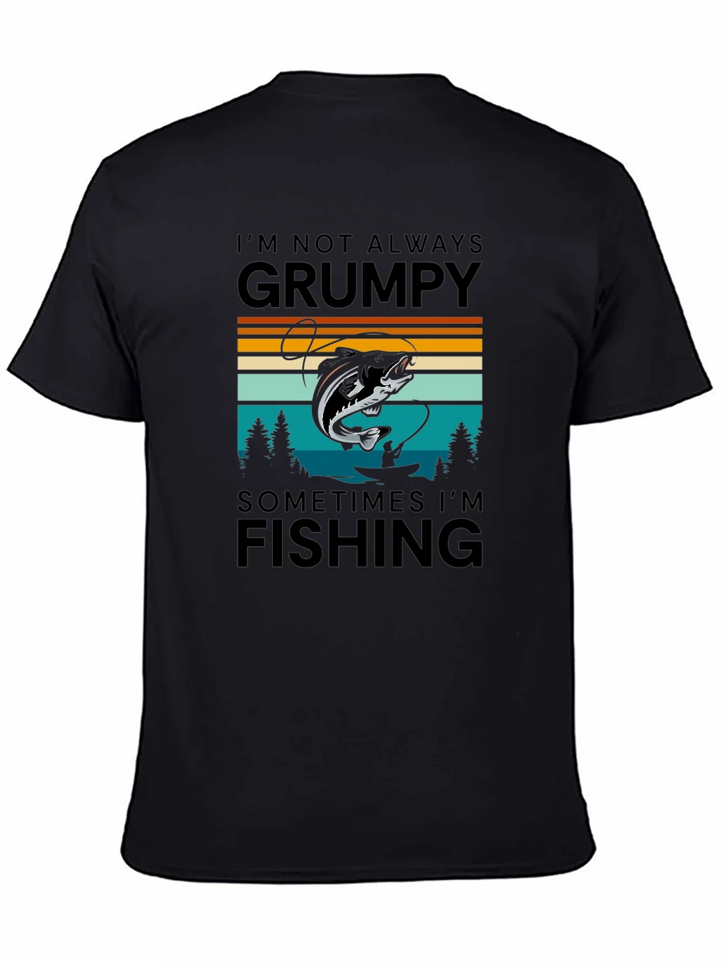 Grumpy Fishing Graphic T-Shirt product image 7