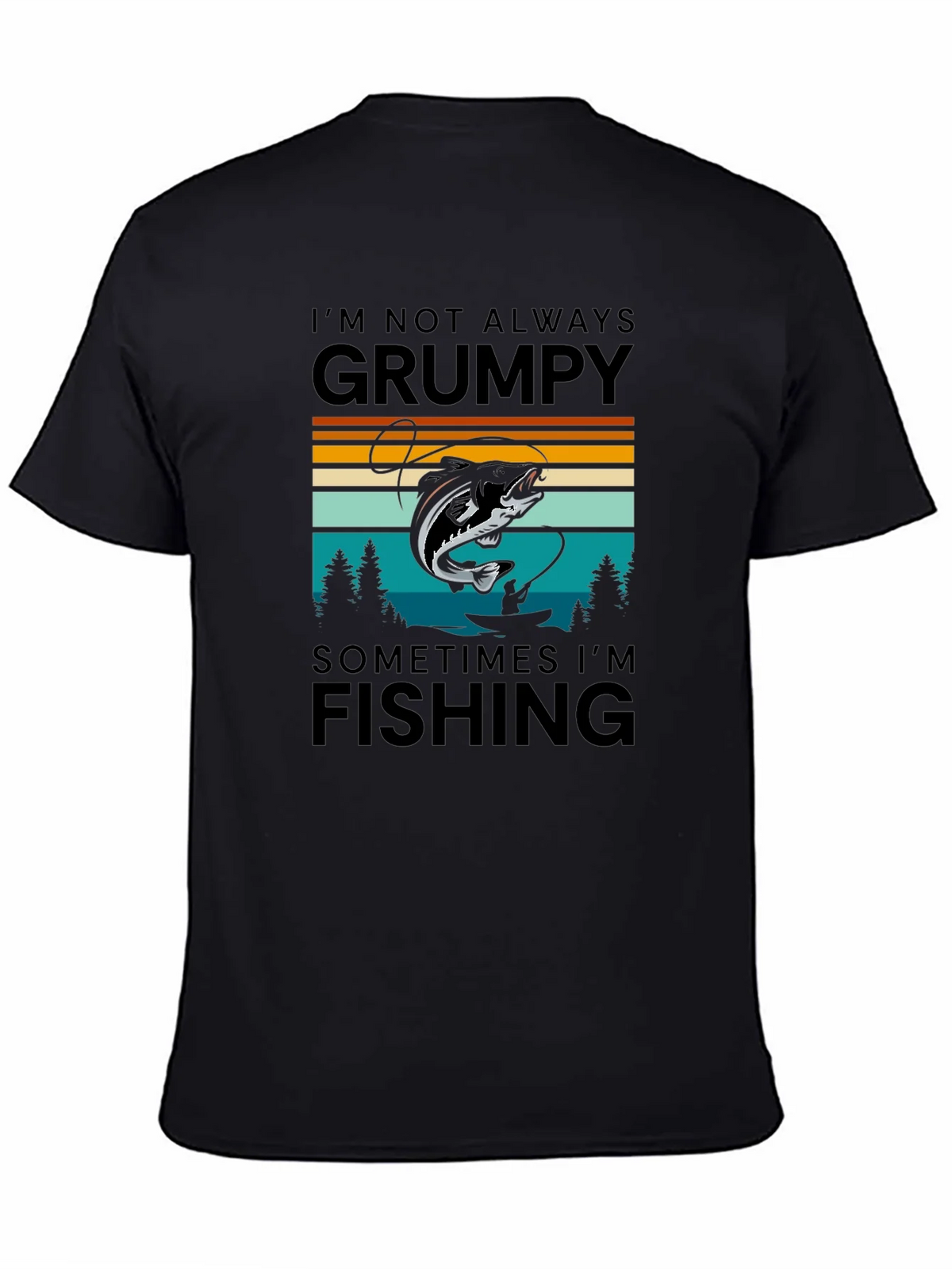 Grumpy Fishing Graphic T-Shirt product image 7
