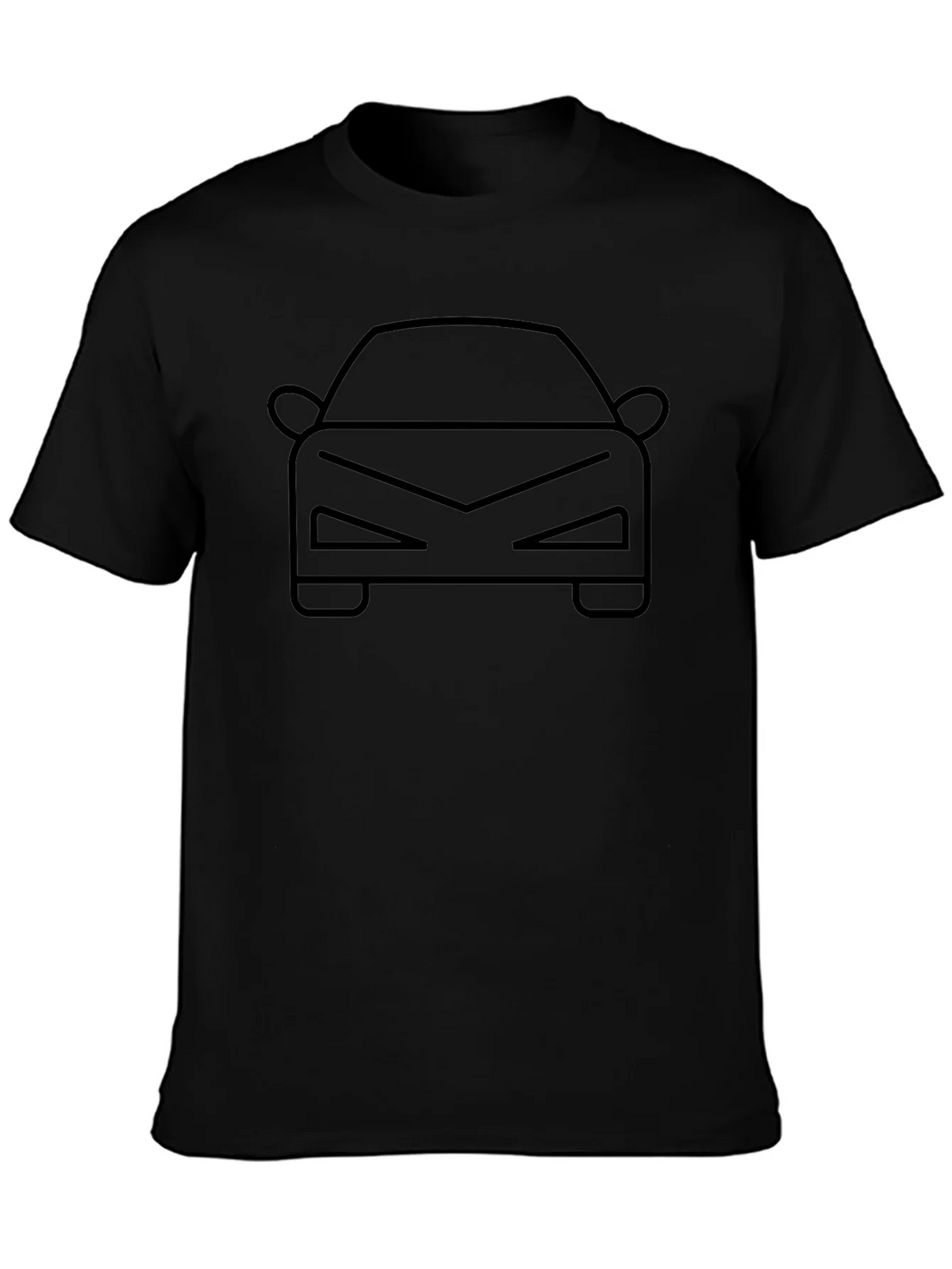 Cool Car Outline T-Shirt - Black product image 6