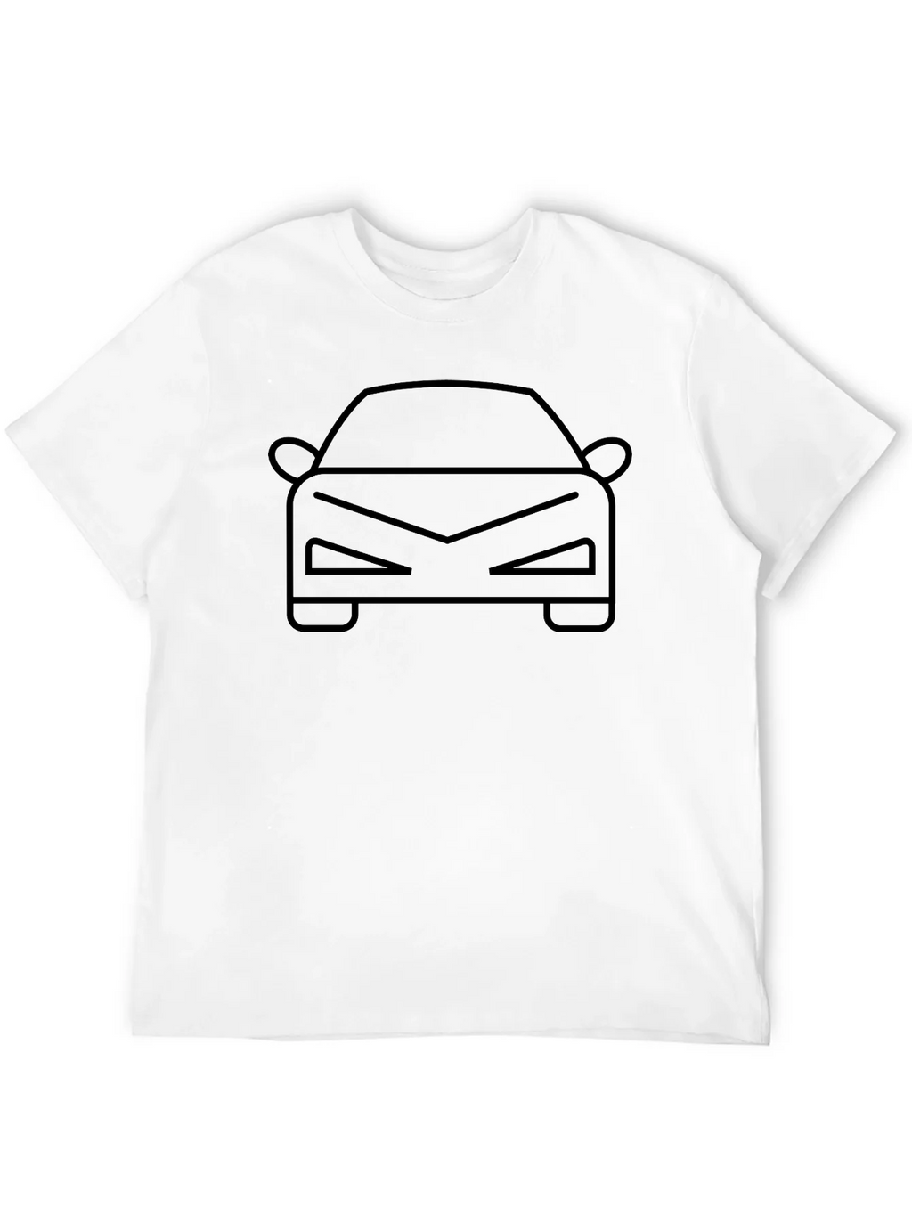Cool Car Outline T-Shirt - Black product image 3