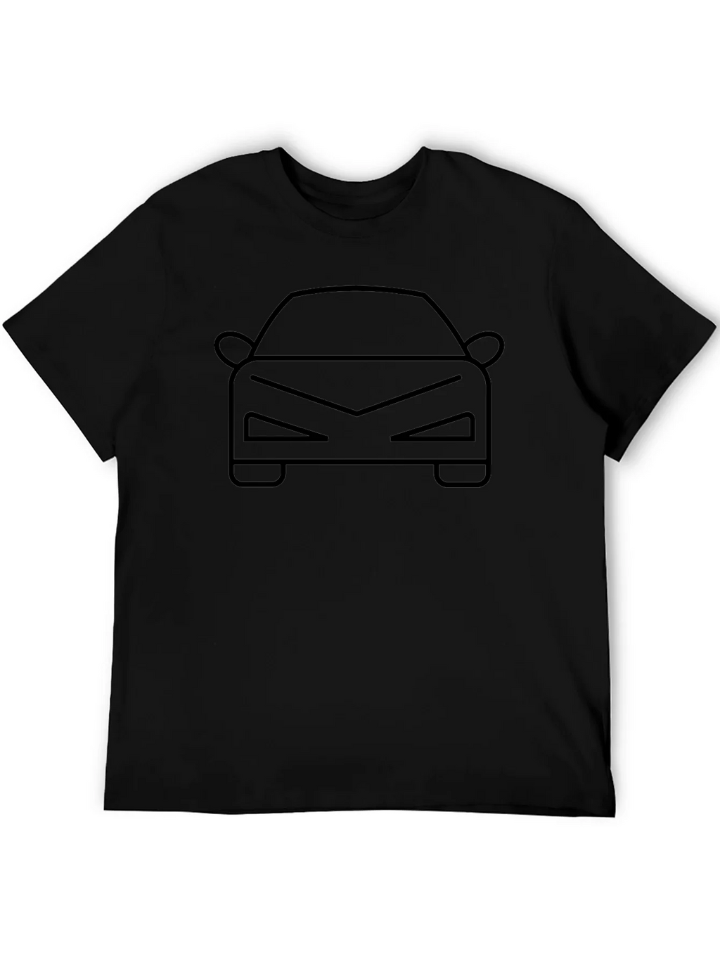 Cool Car Outline T-Shirt - Black product image 8