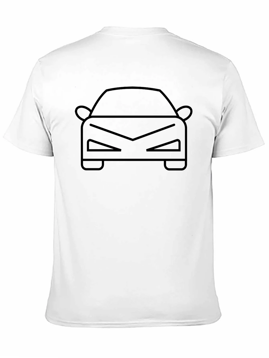 Cool Car Outline T-Shirt - Black product image 2