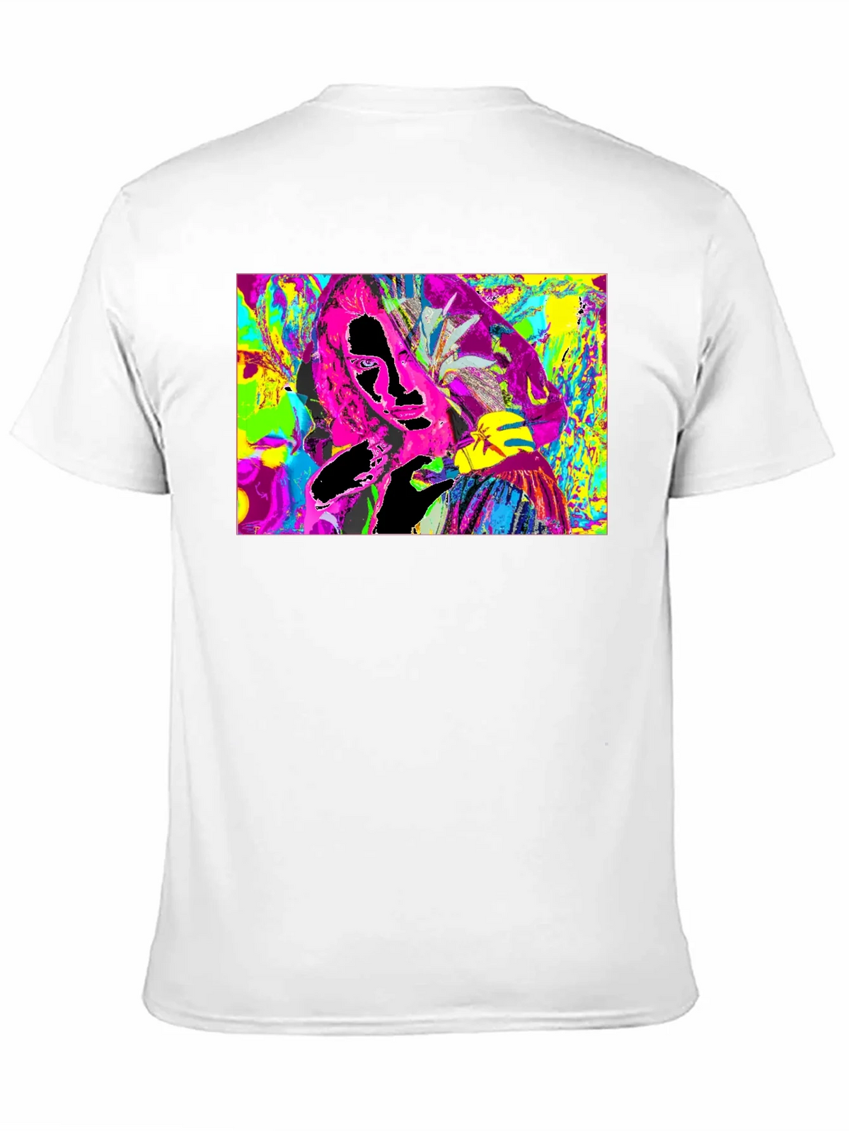 Vivid Abstract Graphic Print Crewneck T-Shirt product image 2