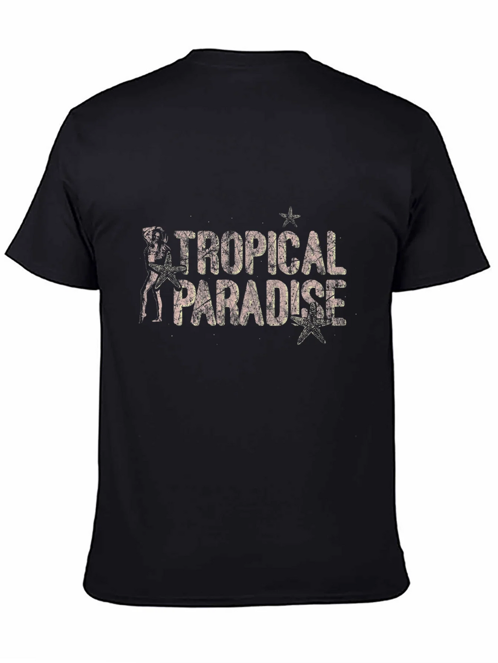 Tropical Paradise Black Graphic Tee product image 7