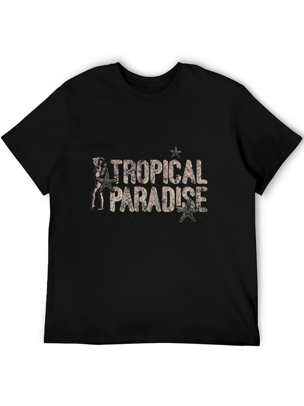Tropical Paradise Black Graphic Tee product image 8