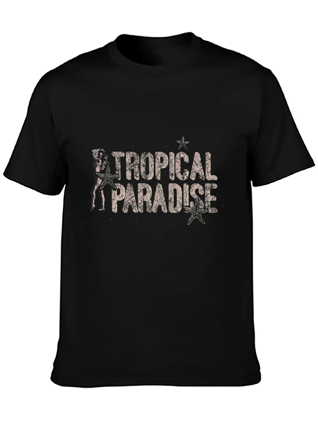 Tropical Paradise Black Graphic Tee product image 6