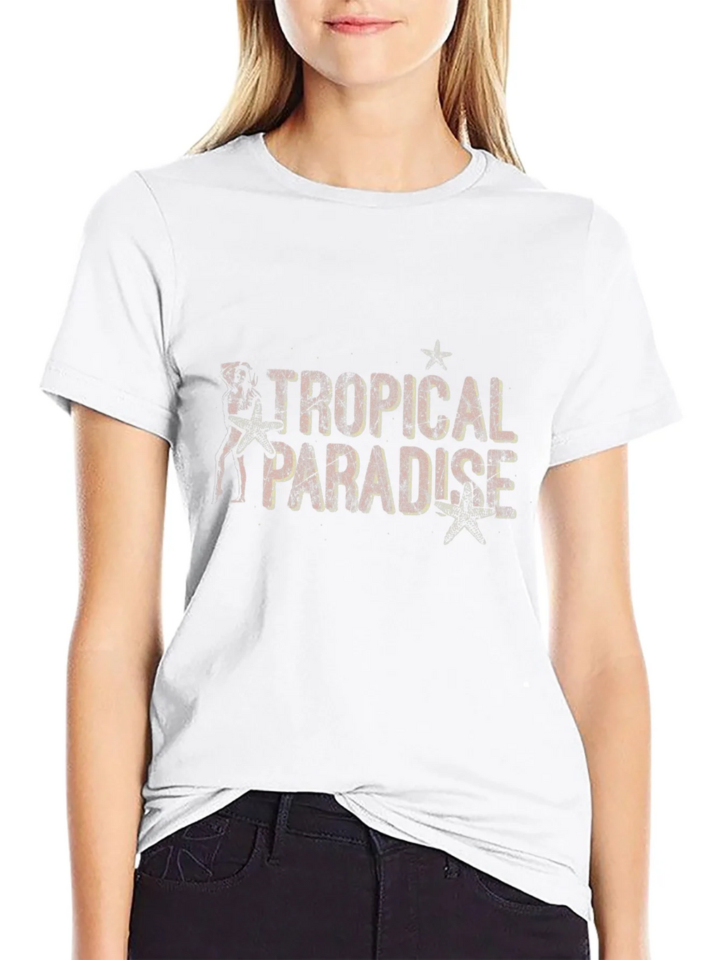 Tropical Paradise Black Graphic Tee product image 11