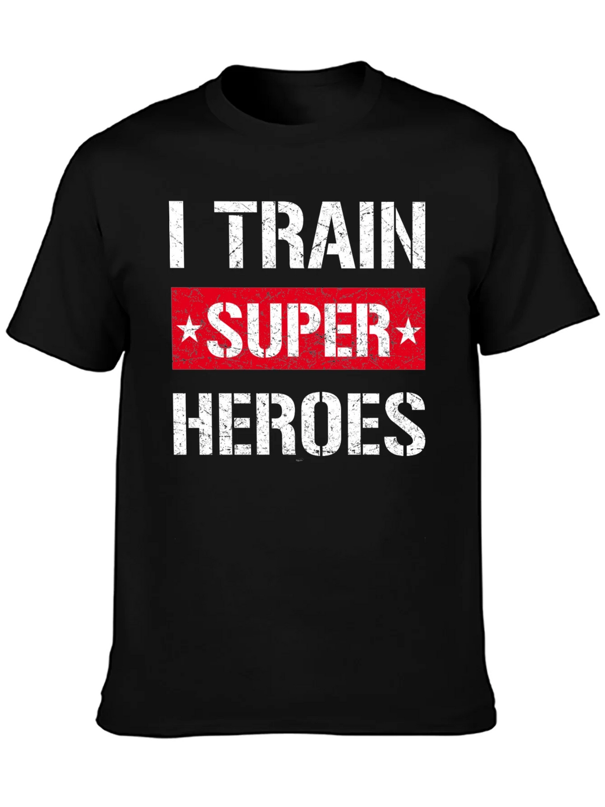 I Train Super Heroes T-Shirt - Black product image 6
