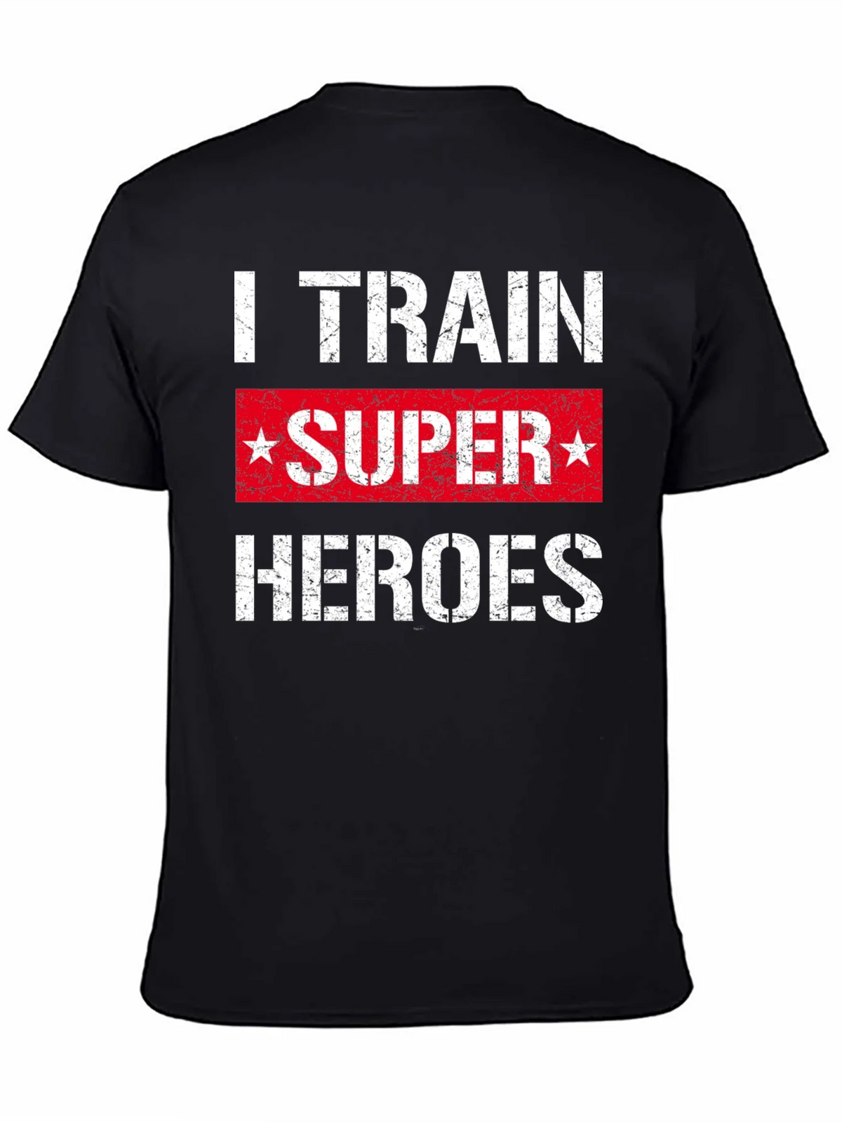 I Train Super Heroes T-Shirt - Black product image 7