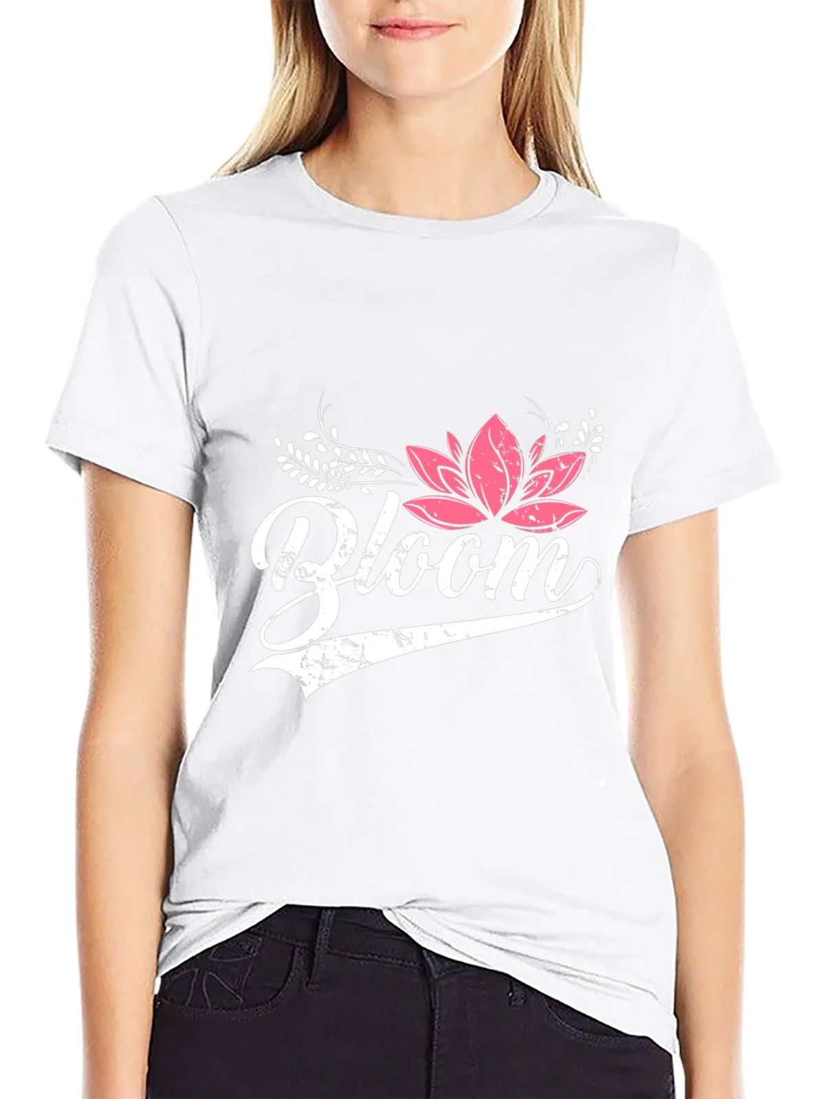 Bloom Graphic Tee - Black Cotton Shirt product image 11