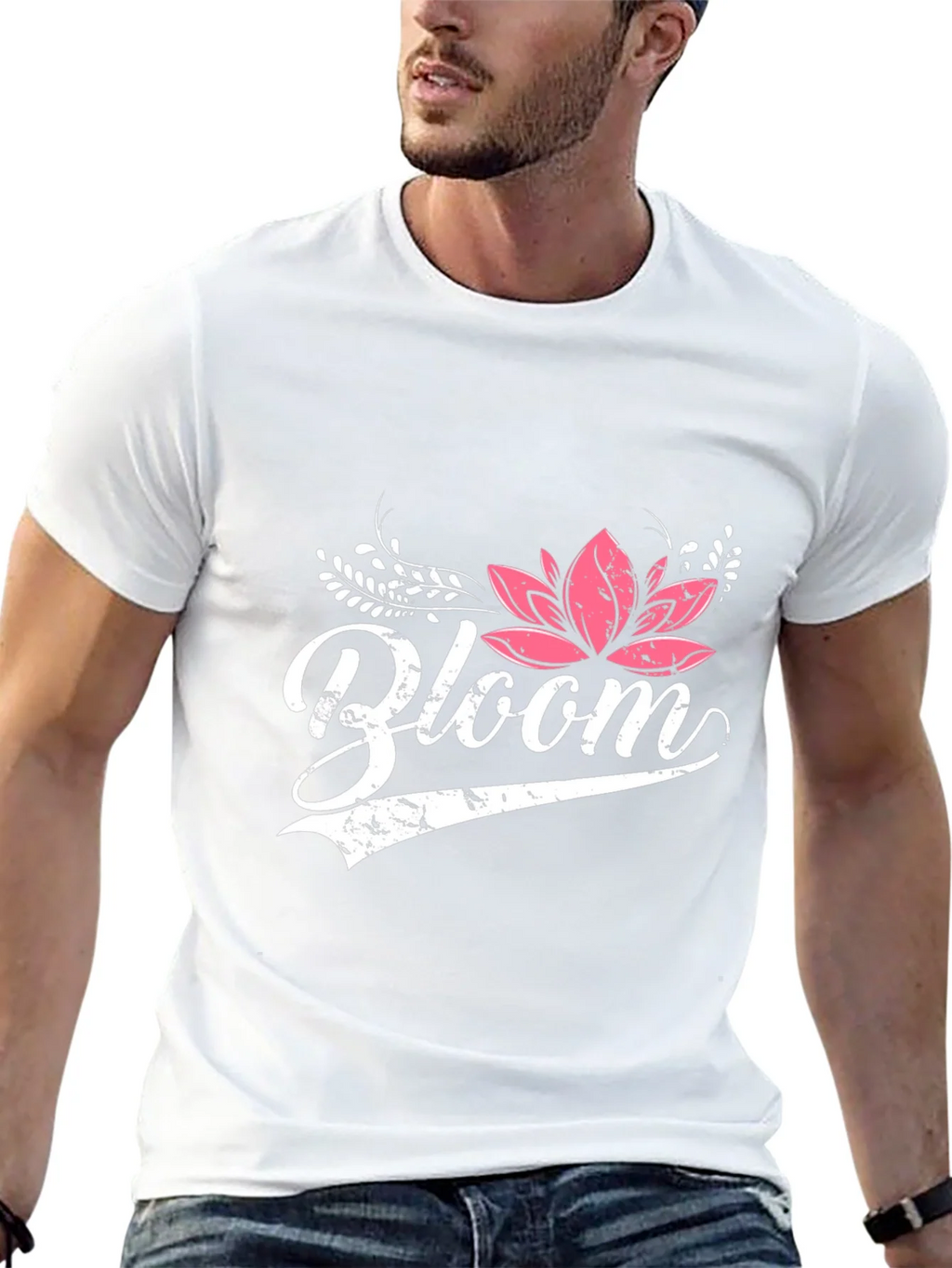 Bloom Graphic Tee - Black Cotton Shirt product image 4