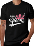 Bloom Graphic Tee - Black Cotton Shirt product image 1