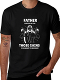 Father Forgive Me Those Gains Mens Graphic Tee product image 1