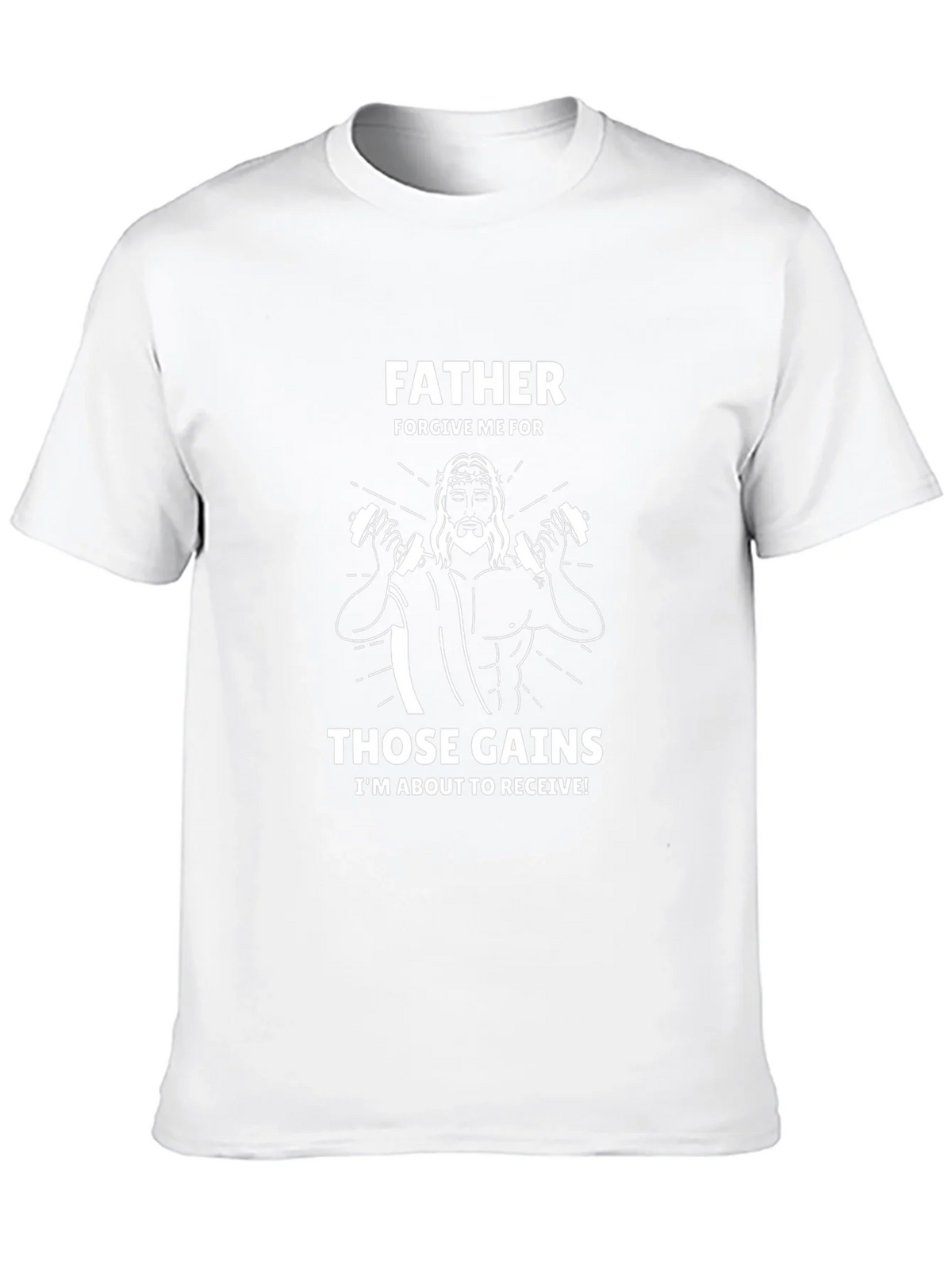 Father Forgive Me Those Gains Mens Graphic Tee product image 12