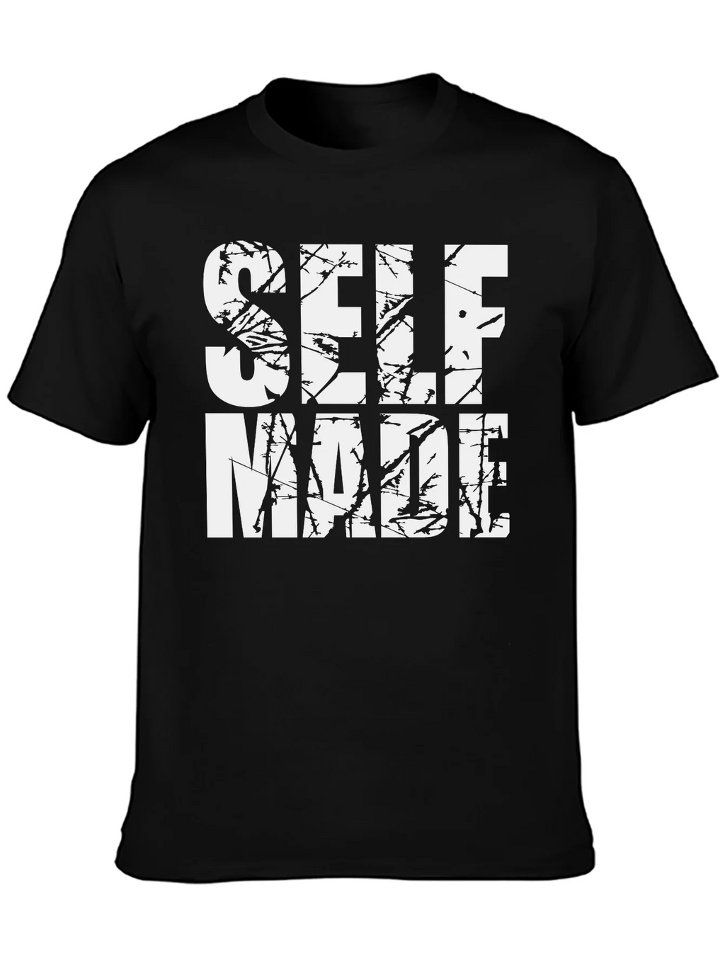 Self Made Graphic Tee - Black Casual T-Shirt product image 6