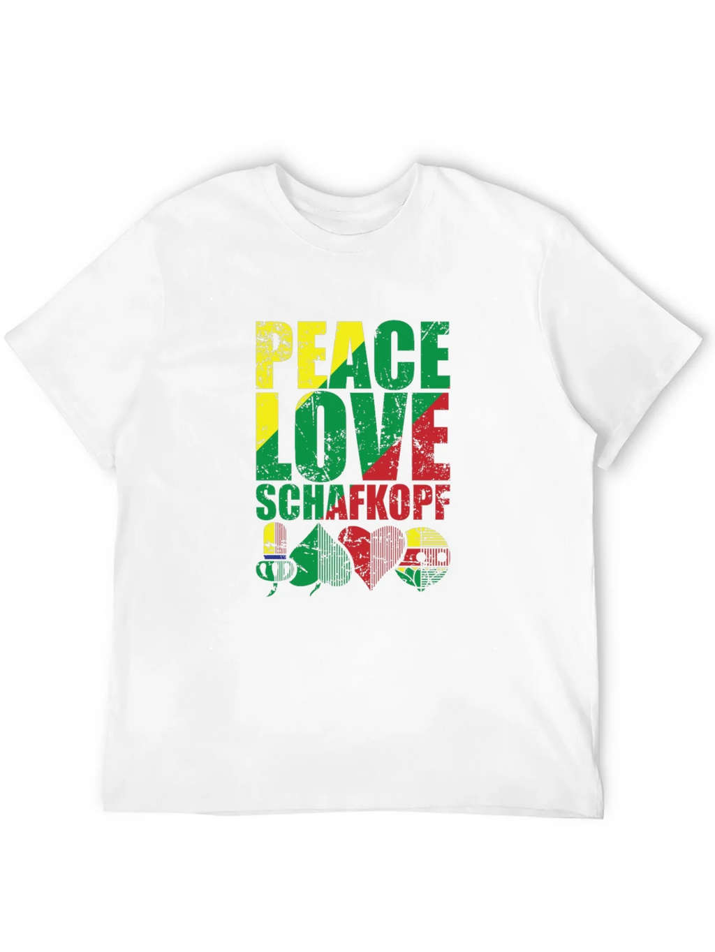 Peace Love Schafkopf Card Game Black T-Shirt product image 3