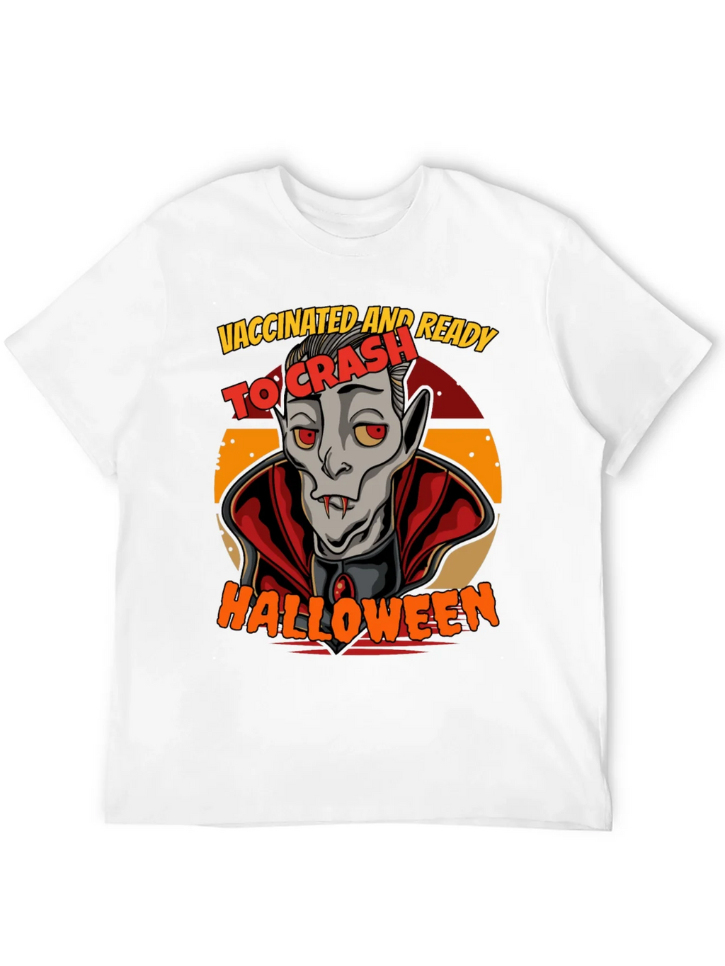 Vaccinated & Ready To Crash Halloween T-Shirt product image 3